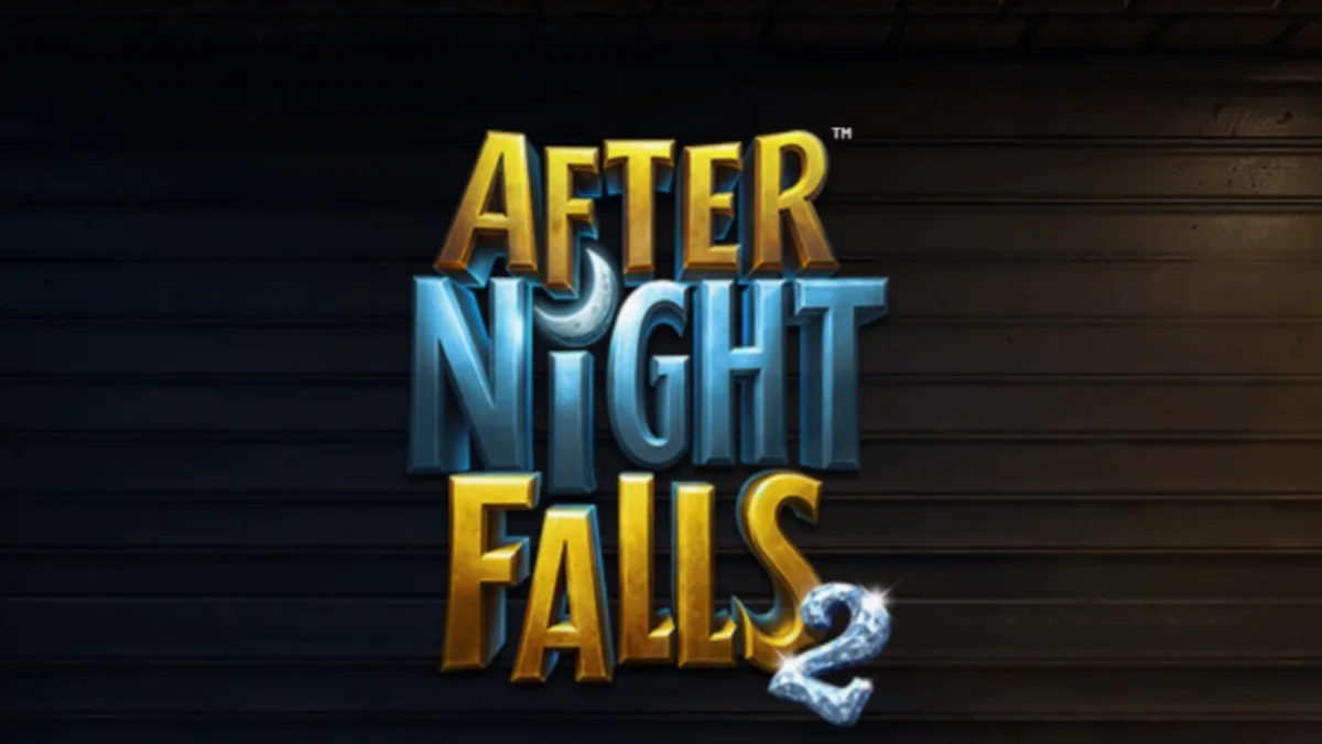 Tampilan layar permainan slot After Night Falls 2 di perangkat seluler dengan nuansa noir.