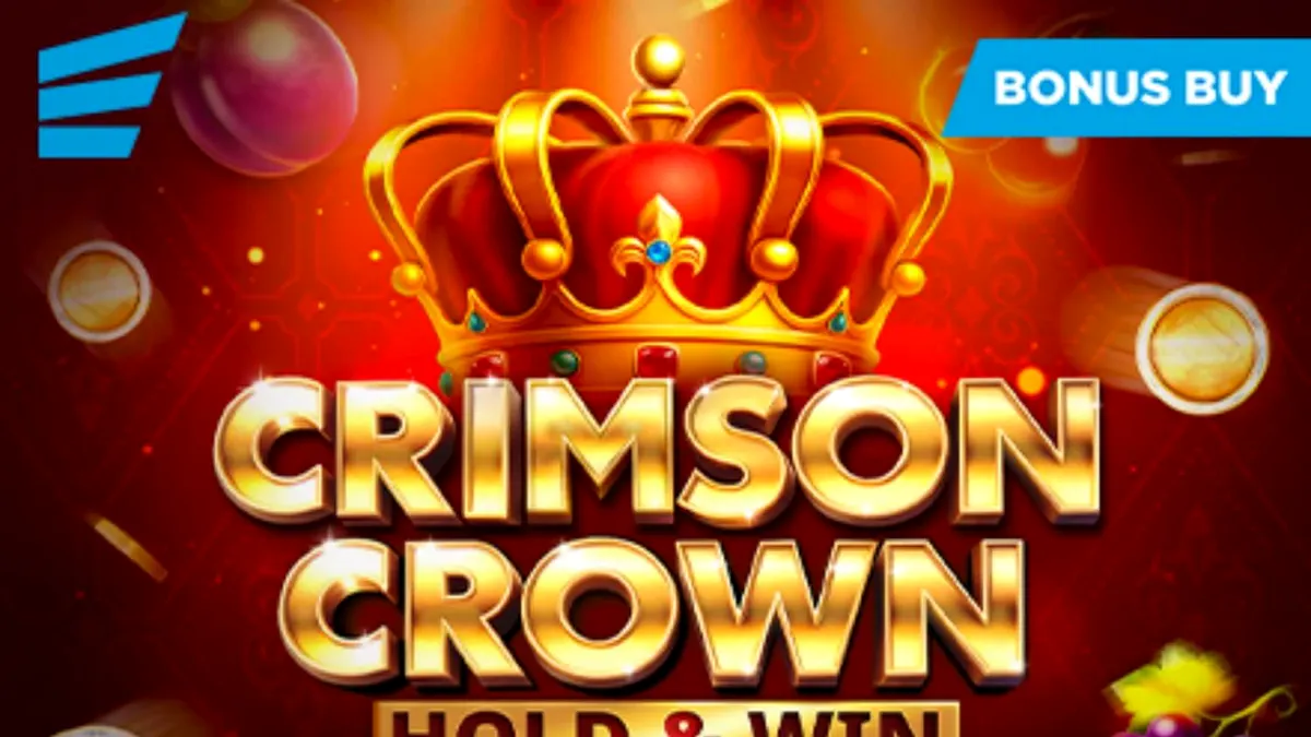 Tampilan visual slot Crimson Crown dengan tema kerajaan dan buah-buahan mewah.